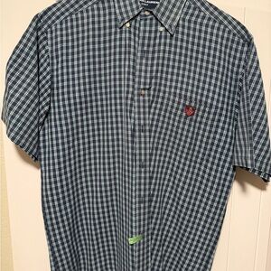 Ralph Lauren Men's Navy Checkered Shirt